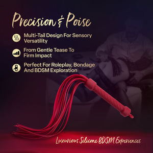 Temptasia® Ardor® Multi-Tail Silicone Flogger