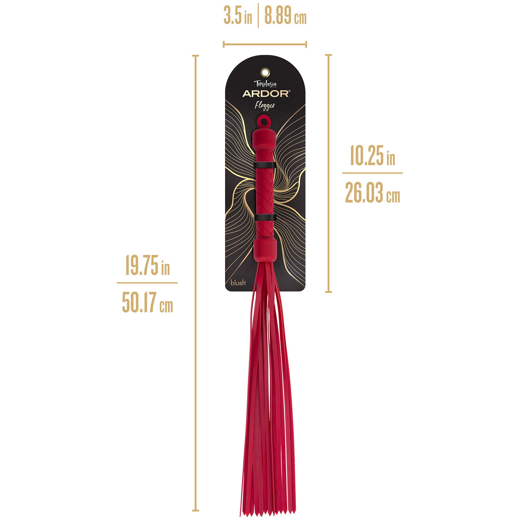 Temptasia® Ardor® Multi-Tail Silicone Flogger