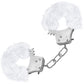 Temptasia Cuffs By Blush Novelties - White Plush Furry Handcuffs