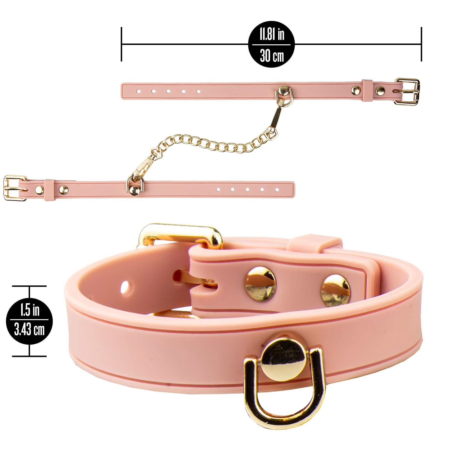 Temptasia® Ardor® Silicone Wrist & Ankle Restraints - Pink