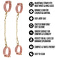 Temptasia® Ardor® Silicone Wrist & Ankle Restraints - Pink