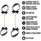 Temptasia® Ardor® Silicone Wrist & Ankle Restraints With Bow