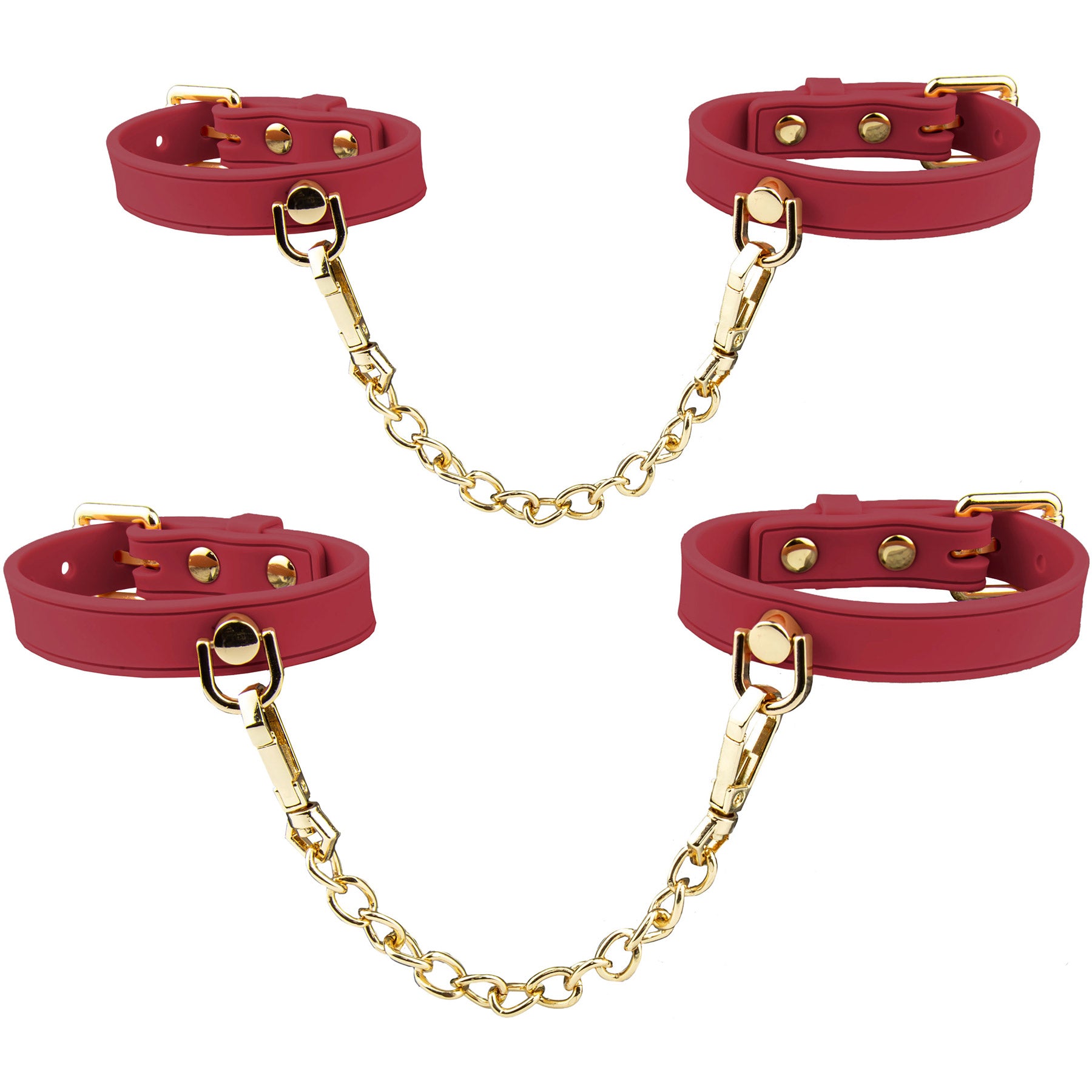 Temptasia® Ardor® Silicone Wrist & Ankle Restraints - Red