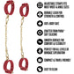 Temptasia® Ardor® Silicone Wrist & Ankle Restraints - Red