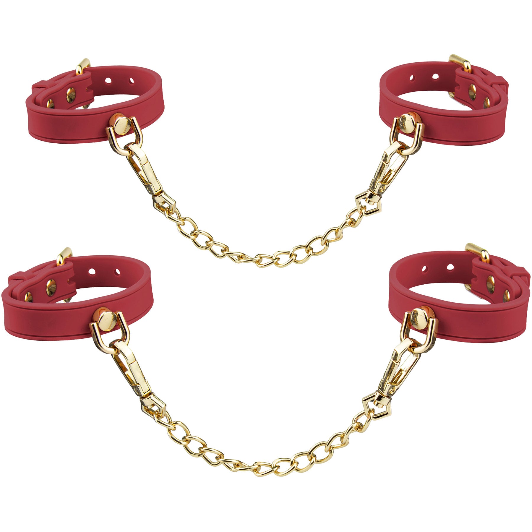 Temptasia® Ardor® Silicone Wrist & Ankle Restraints - Red