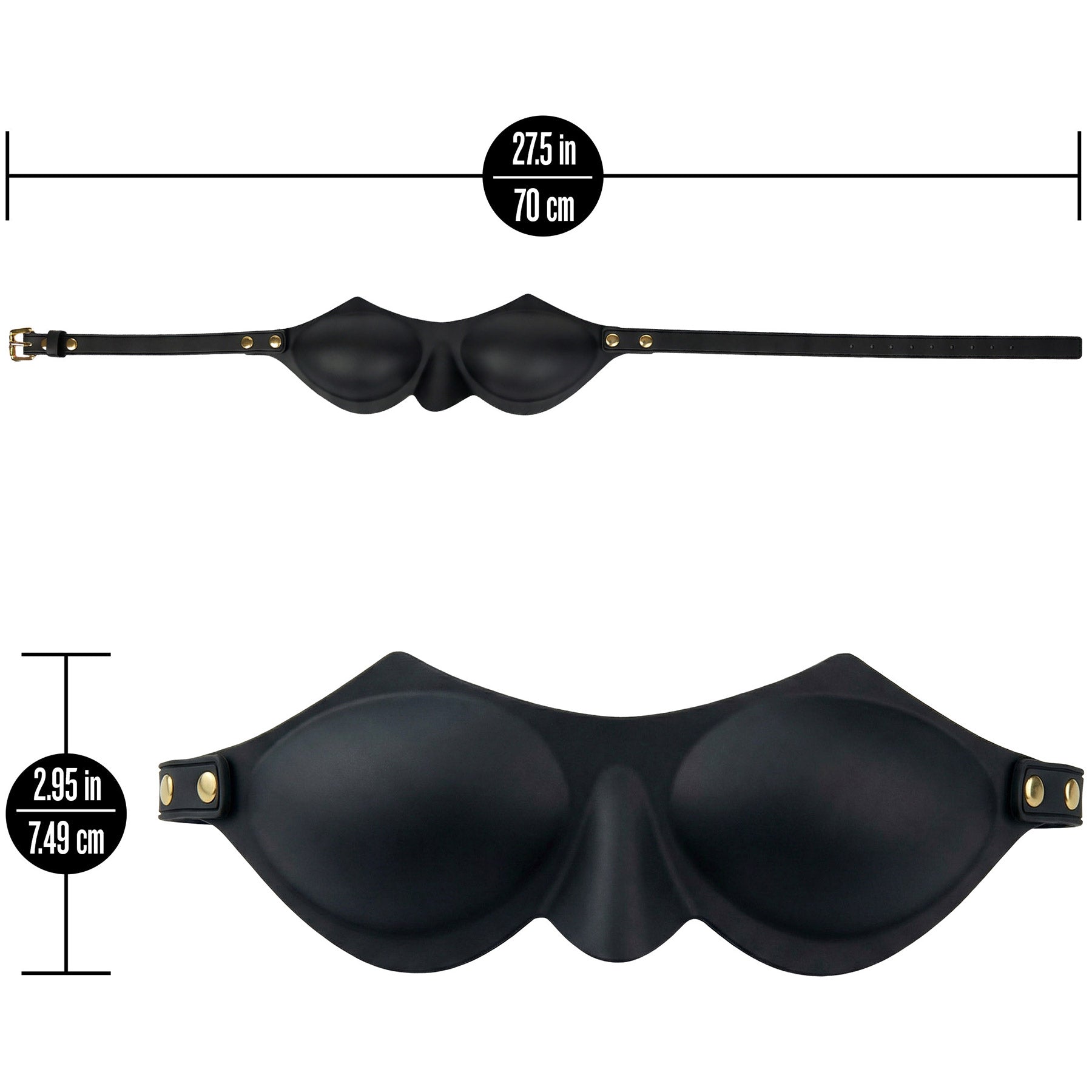 Temptasia® Ardor® Silicone Blindfold - Black