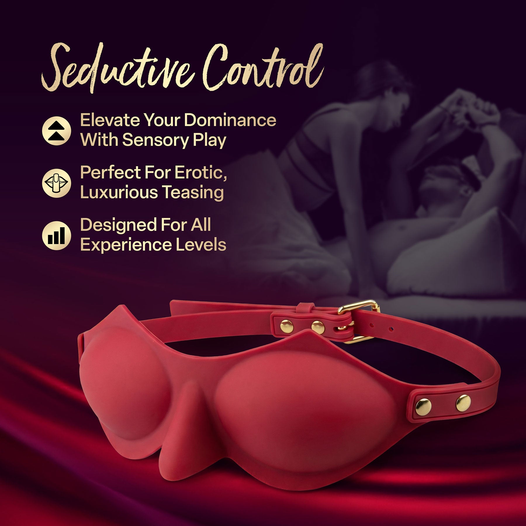 Temptasia® Ardor® Silicone Blindfold - Red