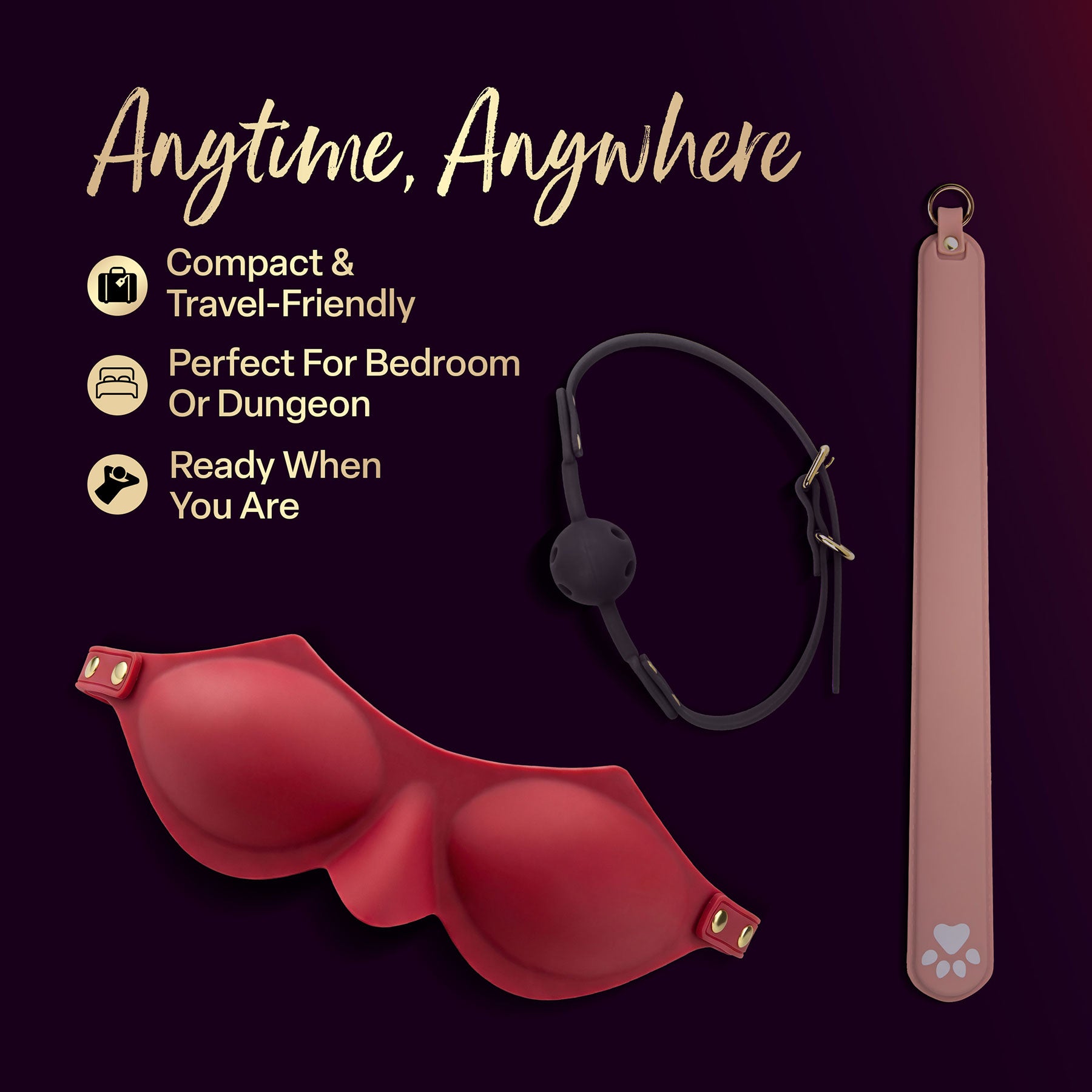 Temptasia® Ardor® Silicone Blindfold - Red