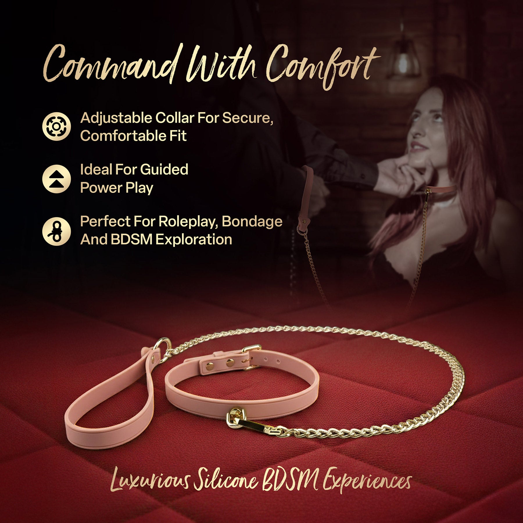 Temptasia® Ardor® Silicone Collar & Leash