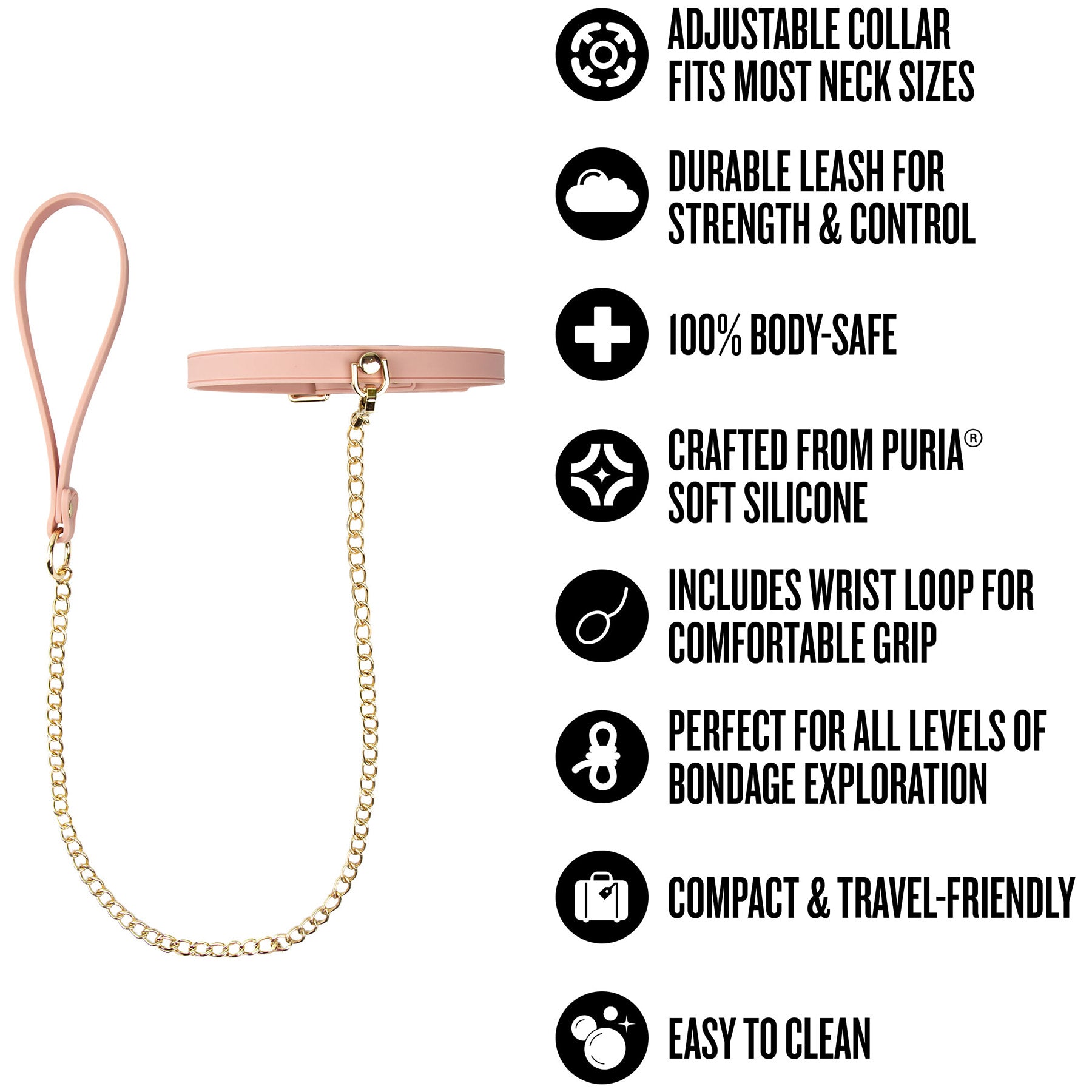 Temptasia® Ardor® Silicone Collar & Leash