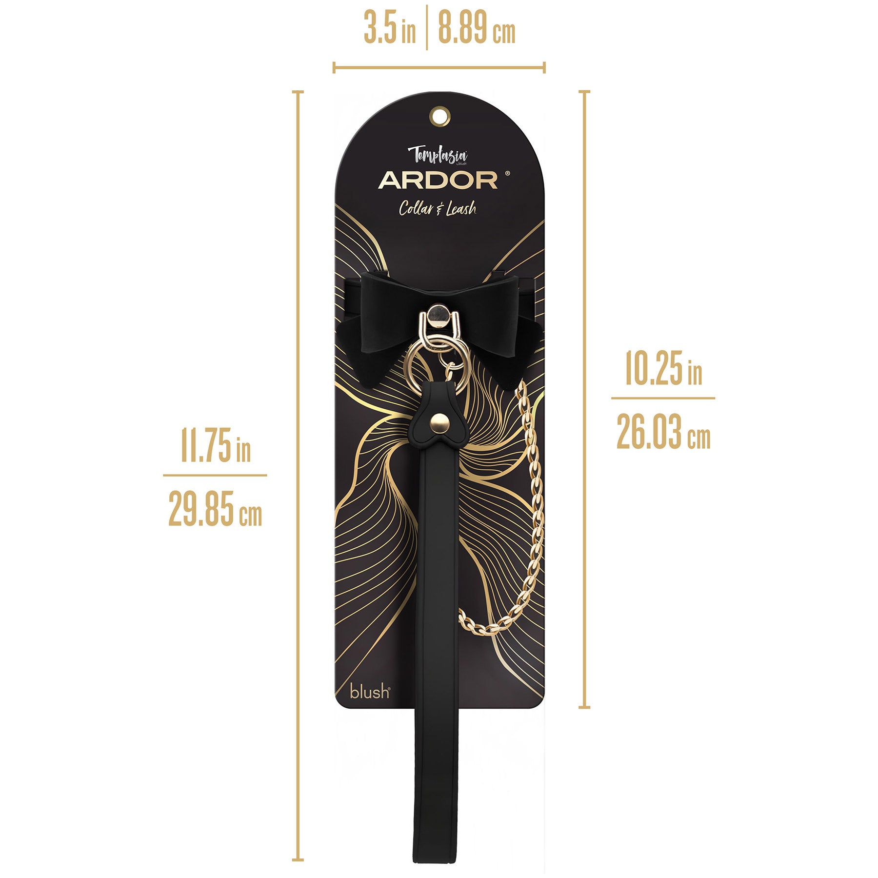 Temptasia® Ardor® Silicone Collar & Leash With Bow