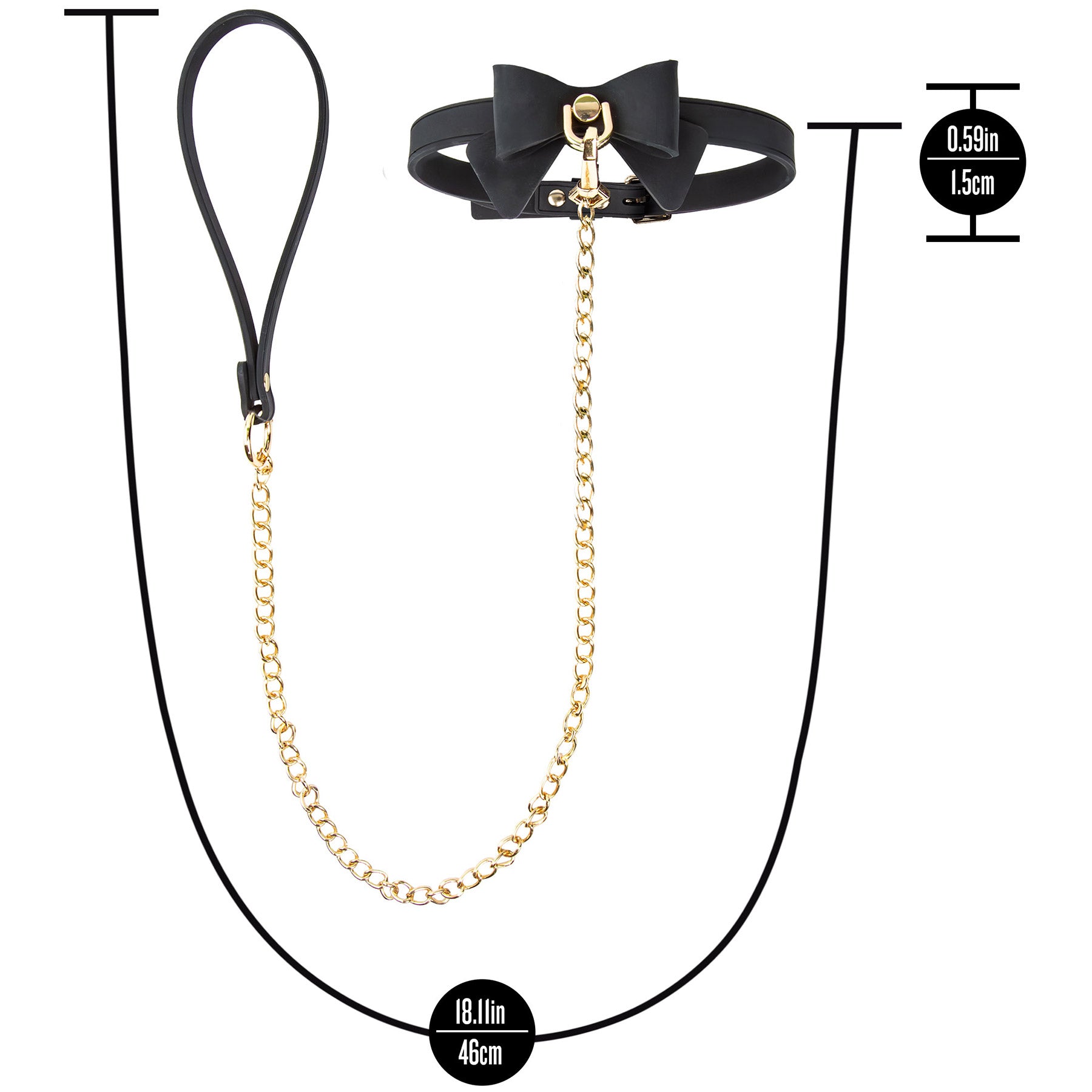 Temptasia® Ardor® Silicone Collar & Leash With Bow