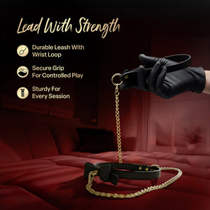 Temptasia® Ardor® Silicone Collar & Leash With Bow