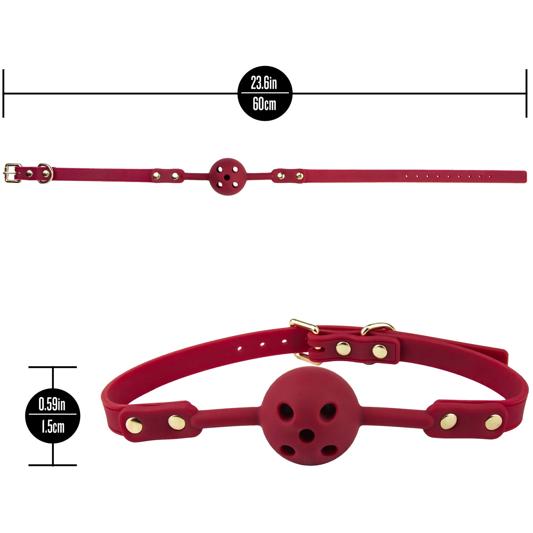 Temptasia® Ardor® Silicone Ball Gag - Red