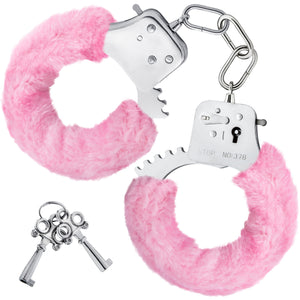 Temptasia Beginner Cuffs By Blush - Pink Faux Fur