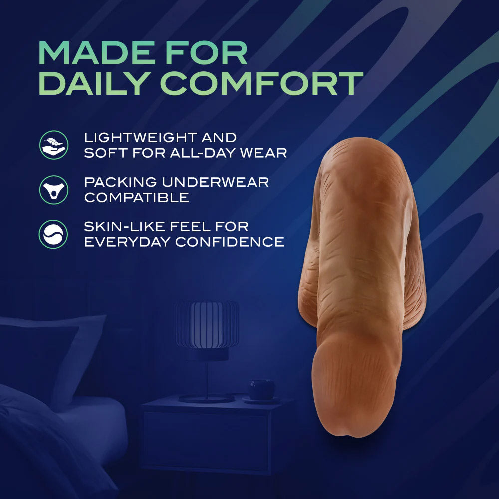 Urself Affirm Silicone Packer By Blush - Caramel