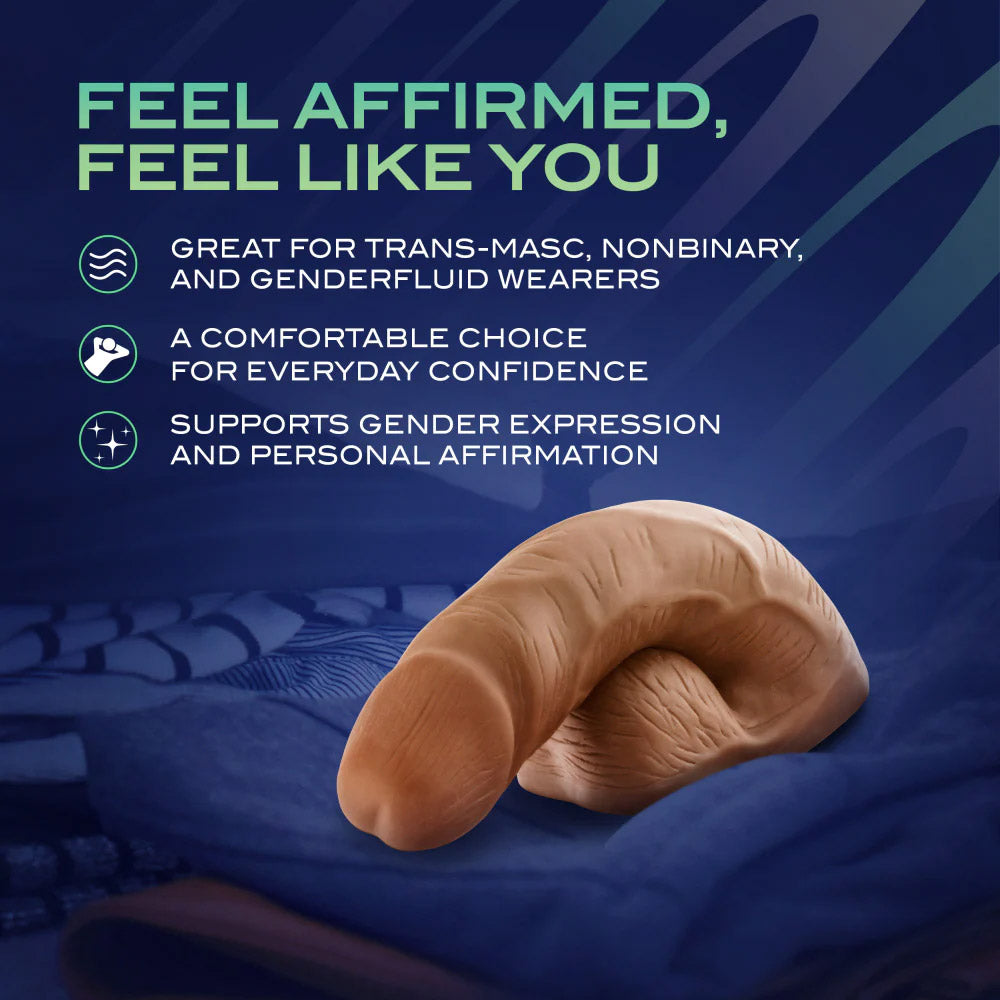 Urself Affirm Silicone Packer By Blush - Caramel