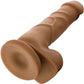 Dr. Skin Basic 7 Inch Realistic Dildo With Balls & Suction Cup by Blush - Caramel