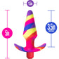 Avant Free Spirit Waterproof Vibrating Silicone Butt Plug By Blush - Scarlet