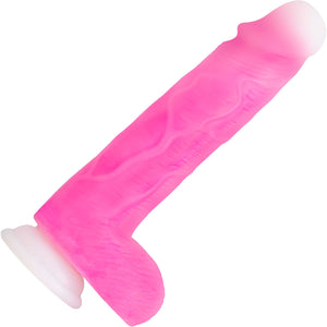 Neo Elite Roxy 8.5 Inch Gyrating Realistic Silicone Suction Cup Dildo With Balls by Blush - Pink