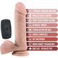 Dr. Skin Dr. Dylan 7" Vibrating Silicone Suction Cup Dildo With Balls & Remote By Blush - Vanilla