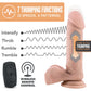 Dr. Skin Dr. Dylan 7" Thumping Silicone Suction Cup Dildo With Balls & Remote By Blush - Vanilla