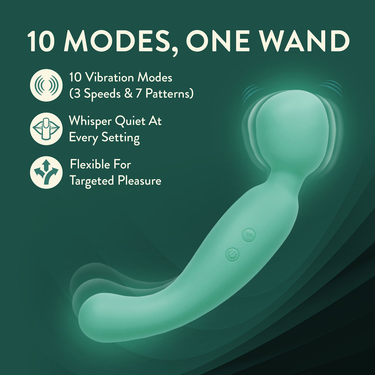The Blush Collection Amelia Dual-Sided Silicone Wand Vibrator