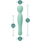 The Blush Collection Amelia Dual-Sided Silicone Wand Vibrator