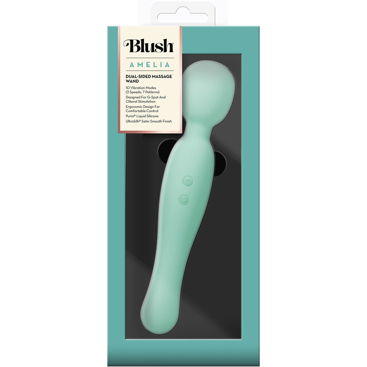 The Blush Collection Amelia Dual-Sided Silicone Wand Vibrator