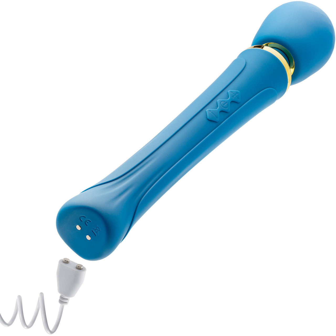 Dianna Rechargeable Waterproof Silicone Wand Style Vibrator By Blush - Teal
