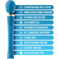 Dianna Rechargeable Waterproof Silicone Wand Style Vibrator By Blush - Teal