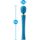 Dianna Rechargeable Waterproof Silicone Wand Style Vibrator By Blush - Teal