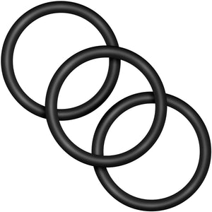 Performance VS3 Pure Premium Large Silicone Cock Rings By Blush Novelties - Black