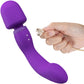 Wellness Dual Sense Rechargeable Silicone Dual Use Wand Style By Blush - Purple