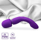 Wellness Dual Sense Rechargeable Silicone Dual Use Wand Style By Blush - Purple