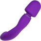 Wellness Dual Sense Rechargeable Silicone Dual Use Wand Style By Blush - Purple