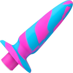 Avant Vibrotize Rechargeable Waterproof Silicone Butt Plug By Blush - Fuchsia