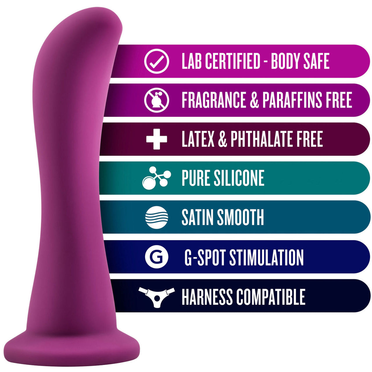 Temptasia Bellatrix Silicone Dildo by Blush Novelties - Plum