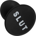 Temptasia Slut Plug Silicone Anal Plug By Blush - Black