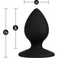 Temptasia Slut Plug Silicone Anal Plug By Blush - Black