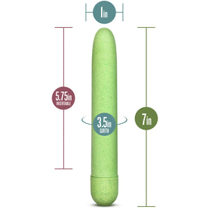 Gaia Eco Biodegradable & Recyclable Vibrator By Blush Novelties - Green