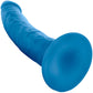 Neo Elite 7.5 Inch Dual Density Realistic Silicone Dildo by Blush - Neon Blue