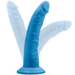 Neo Elite 7.5 Inch Dual Density Realistic Silicone Dildo by Blush - Neon Blue