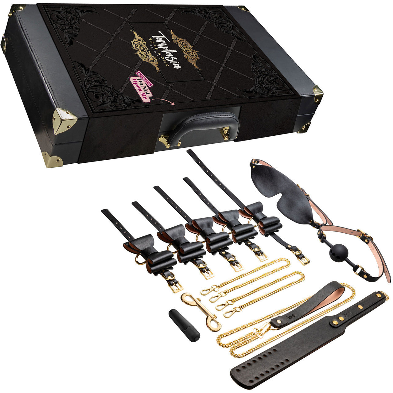 Temptasia Safe Word 9 Piece Bondage Kit With Suitcase