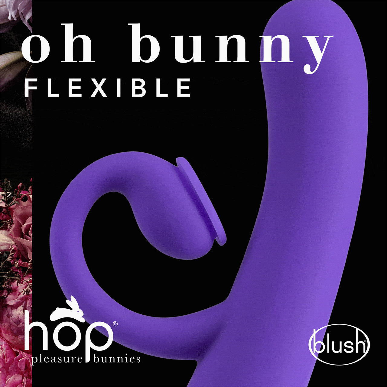 Hop Oh Bunny Silicone Dual Stimulation Vibrator With Air Pulse Technology By Blush