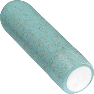 Gaia Eco Biodegradable & Recyclable Rechargeable Bullet Vibrator By Blush - Aqua