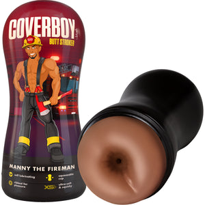 Coverboy Manny The Fireman Self Lubricating Anal Penis Stroker By Blush - Caramel