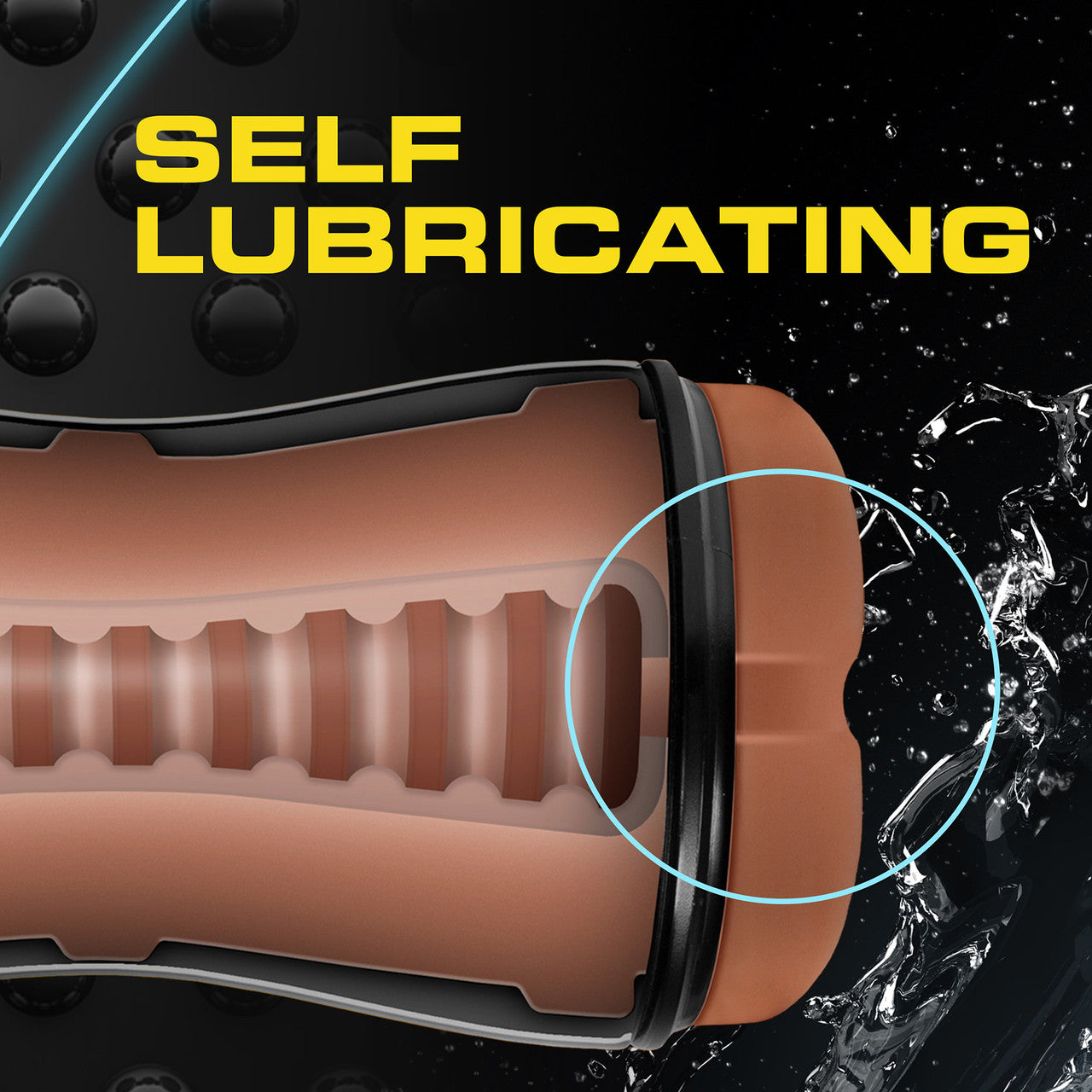 Loverboy Manny The Fireman Self Lubricating Anal Penis Stroker By Blush - Caramel