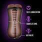 Coverboy The DJ Self Lubricating Anal Penis Stroker By Blush - Chocolate