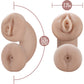 EnLust Tasha Dual Ended Glow In The Dark Vagina & Anal Penis Masturbator By Blush - Vanilla